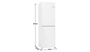 Bosch KGN27NWFAG Fridge Freezer - White