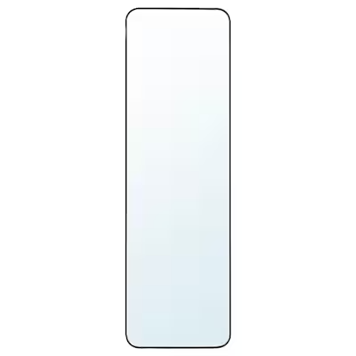 LINDBYN Mirror, black, 40x130 cm