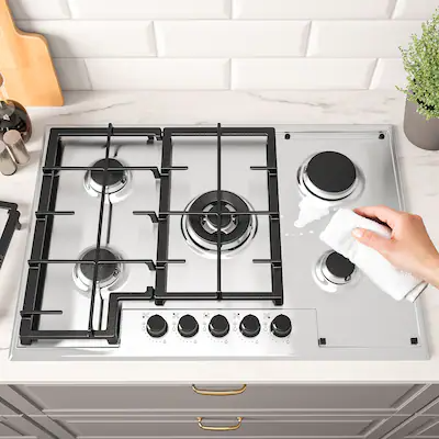 SKÅLAN Gas hob, IKEA 500 stainless steel, 74 cm