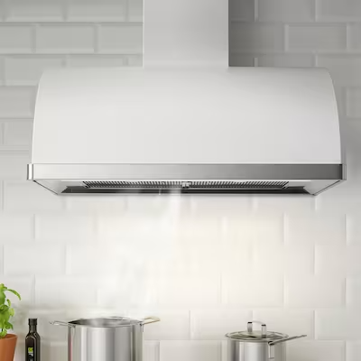 FULLSTÄNDIG Wall mounted extractor hood, white, 80 cm