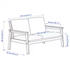 2-seat sofa, outdoor/ indoor, grey