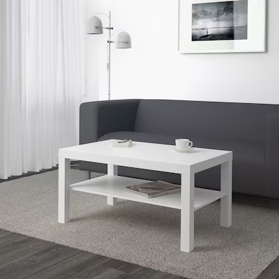 LACK Coffee table, white, 90x55 cm