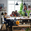 KLIMPFJÄLL Dining table, grey-brown, 240x95 cm