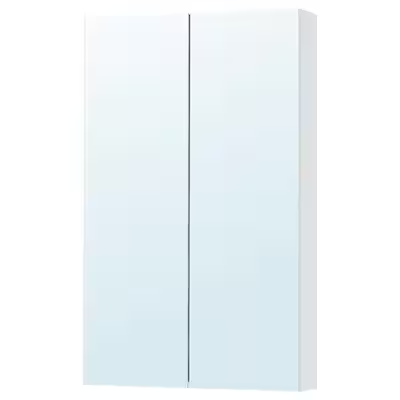 GODMORGON Mirror cabinet with 2 doors, mirror glass, 60x14x96 cm