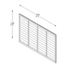 6ft x 4ft 1.83m x 1.22m Pressure Treated Superlap Fence Panel - Pack of 4