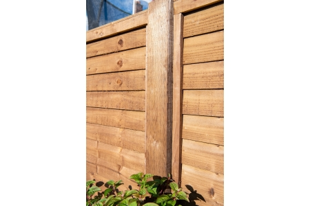 Bsw Brown Treated UC4 Incised Fence Post 75 x 75mm x 1.8m