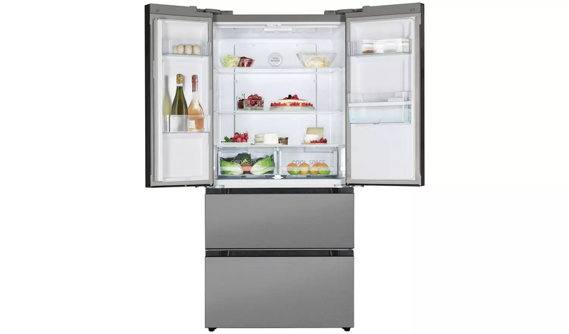 Hoover HSF818FXWDK No Frost American Fridge Freezer - Silver