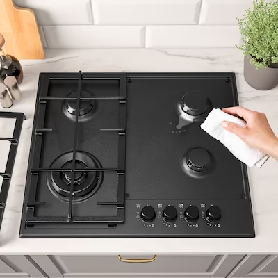 SKÅLAN Gas hob, IKEA 300 black, 59 cm