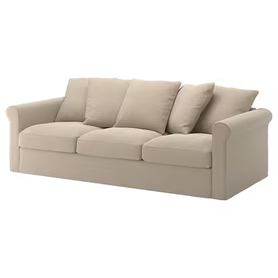 GRÖNLID 3-seat sofa, Sporda natural