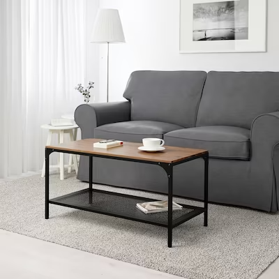 FJÄLLBO Coffee table, black, 90x46 cm