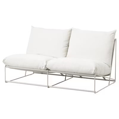 2-seat sofa, in/outdoor /indoor, without armrests/beige 164x94x90 cm