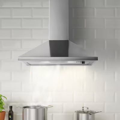 RYTMISK Wall mounted extractor hood, stainless steel,