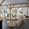 KLIMPFJÄLL Dining table, grey-brown, 240x95 cm