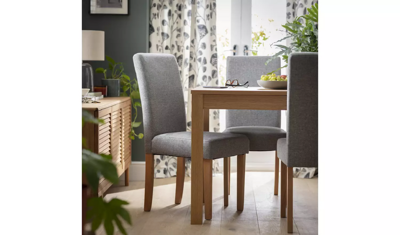 Grey dining best sale chairs argos