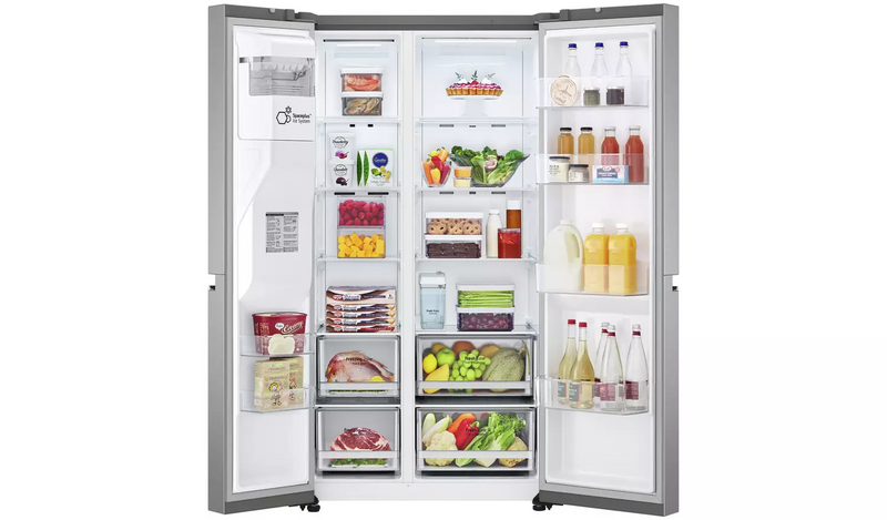 LG GSLV71PZTF American Fridge Freezer - Shiny Steel