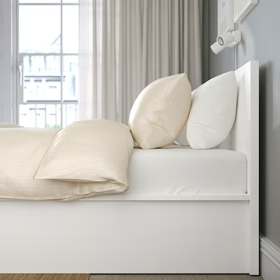 MALM Ottoman bed, white, Standard Double