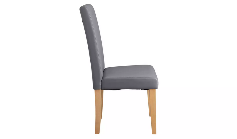 Argos Home Pair of Midback Dining Chairs - Grey