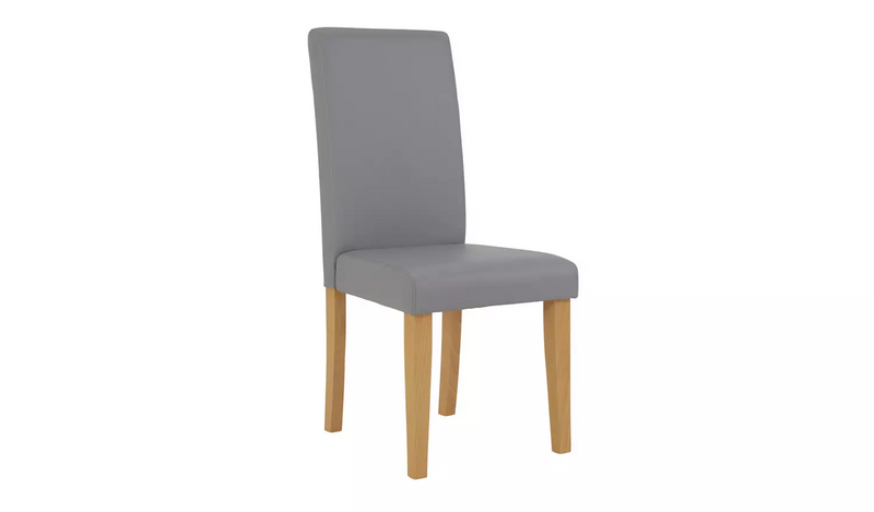 Argos Home Pair of Midback Dining Chairs - Grey