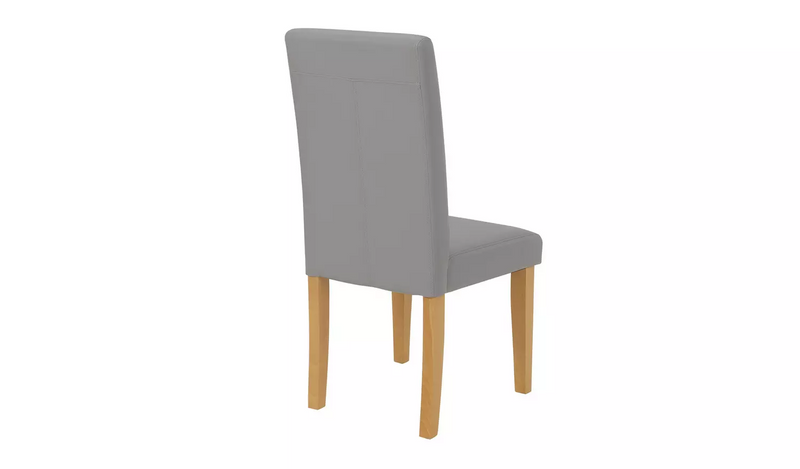 Argos Home Pair of Midback Dining Chairs - Grey