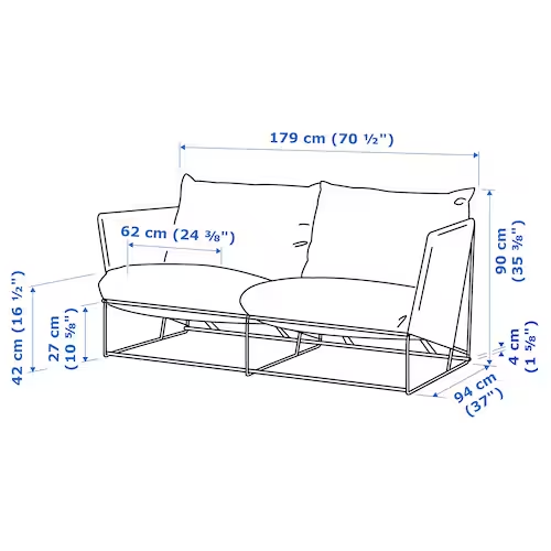 Modular corner sofa 3-seat, outdoor, brown stained 143/223x80x86 cm