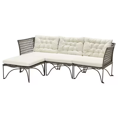 3-seat modular sofa, outdoor/indoor