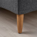 IDANÄS Upholstered bed frame, Gunnared dark grey, Standard Double