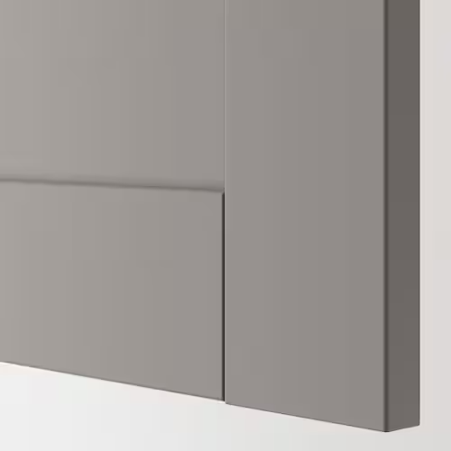 Wash-basin cabinet with 2 doors, grey frame/grey Pilkån tap, 64x33x65 cm