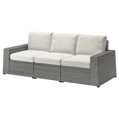 3-seat modular sofa, outdoor/indoor