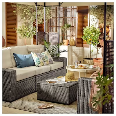 3-seat modular sofa, outdoor/indoor