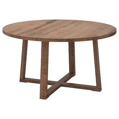 MÖRBYLÅNGA Table, oak veneer brown stained,