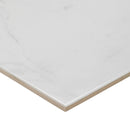 Elegance White Gloss Marble effect Ceramic Wall & floor Tile, Pack of 7, (L)600mm (W)300mm
