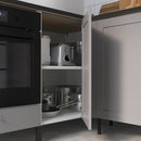 Corner kitchen, white/grey frame + Hoover Appliances +Installation