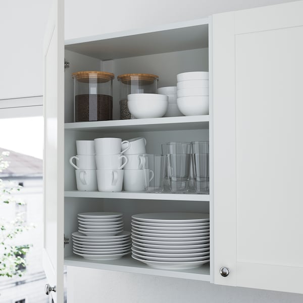 Kitchen, white/high-gloss white, 323x63.5x241 cm + Bosch Appliances + Installation