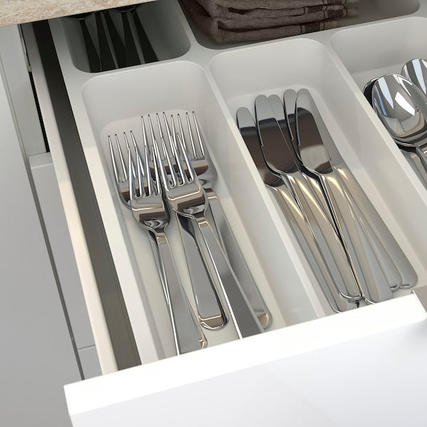 Kitchen, white/high-gloss white, 323x63.5x241 cm + Hoover + Installation
