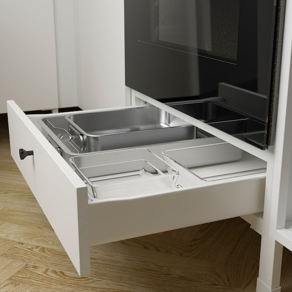 Kitchen, white, 301.5x63.5x222.5 cm + Hoover Appliances + Installation