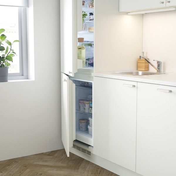 Kitchen, white, 301.5x63.5x222.5 cm + Bush Appliances + Installation