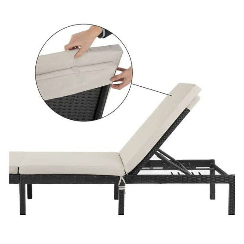 Padded sun lounger beds sale