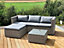 Garden Store Direct Victoria Modular 3 Piece Corner Lounge Chaise Set Grey