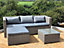 Garden Store Direct Victoria Modular 3 Piece Corner Lounge Chaise Set Grey