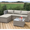 Garden Store Direct Victoria Modular 3 Piece Corner Lounge Chaise Set Natural Brown