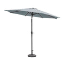GardenKraft 14079 2.5m Grey Outdoor Garden Parasol