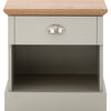 GFW Kendal 1 Drawer Bedside Grey x 2