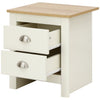 GFW Lancaster 2 Drawer Bedside Cream x 2