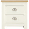 GFW Lancaster 2 Drawer Bedside Cream x 2