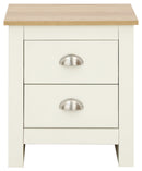GFW Lancaster 2 Drawer Bedside Cream
