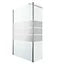 GoodHome Beloya Mirror glass Chrome effect Walk-in Panel (H)1950mm (W)1250mm