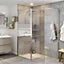 GoodHome Beloya Mirror glass Chrome effect Walk-in Panel (H)1950mm (W)1250mm