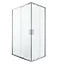 GoodHome Beloya Rectangular Shower enclosure with Corner entry double sliding door (W)1200mm (D)800mm
