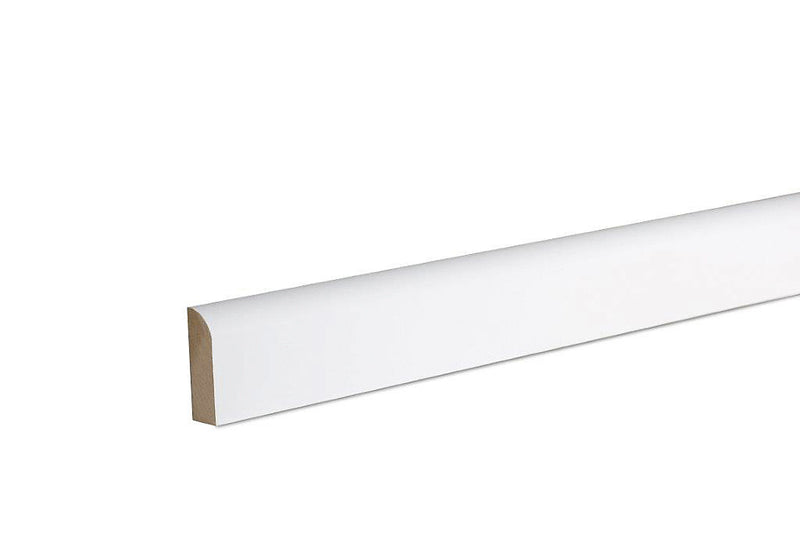 GoodHome Primed White MDF Bullnose Architrave (L)2.1m (W)44mm (T)14.5mm, Pack of 5