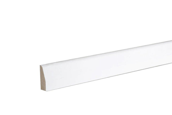 GoodHome Primed White MDF Chamfered Architrave (L)2.1m (W)44mm (T)14.5mm, Pack of 5